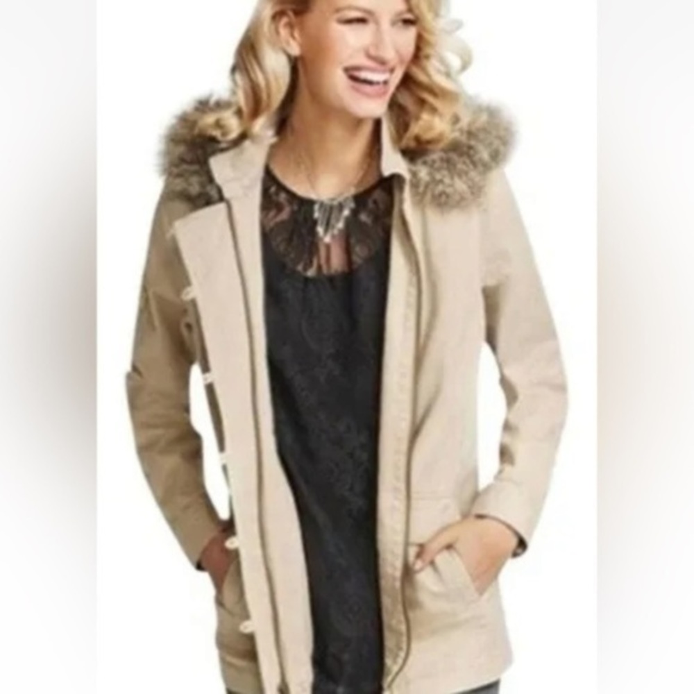 CAbi jacket tan, colored for hood style 110 size large